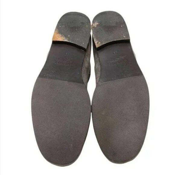 Carritz Gray Italian Suede Leather Almond Toe Zipper Ankle Boots - Size 8.5 - Picture 6 of 8